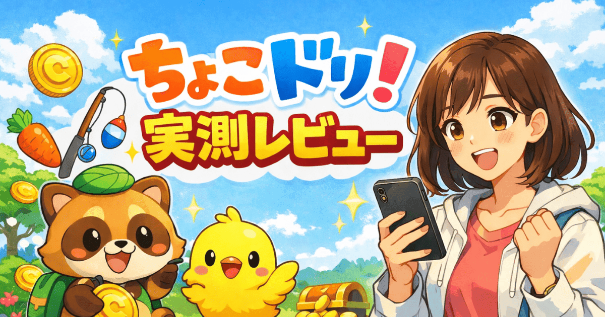 ちょこドリ！レビュー｜実際に触って分かった貯め方・最低交換36,000・Coincheck連携