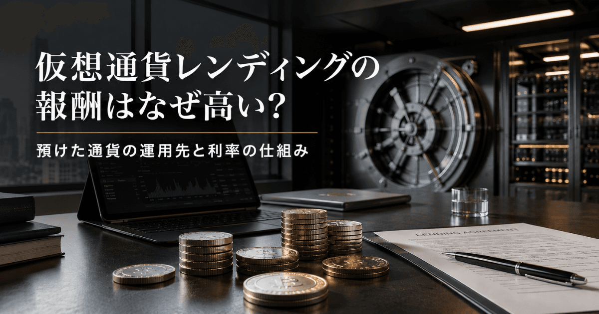 仮想通貨レンディングの報酬はなぜ高い？預けた通貨の運用先と利率の仕組み