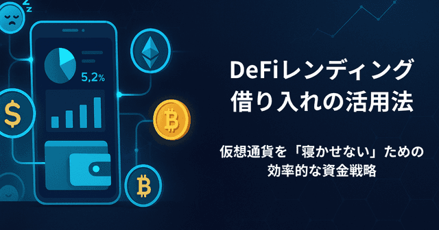 DeFiレンディング・借り入れの活用法｜仮想通貨を「寝かせない」ための効率的な資金戦略