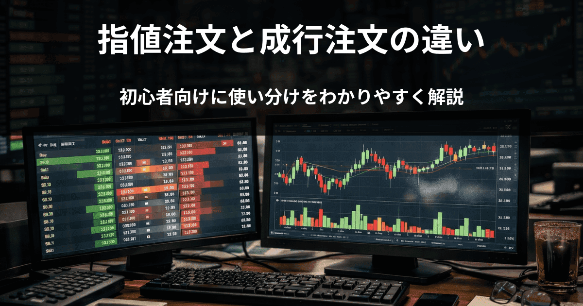 指値注文と成行注文の違い｜初心者向けに使い分けをわかりやすく解説