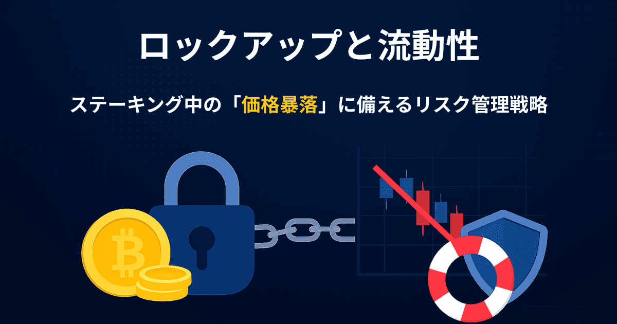 ロックアップと流動性｜ステーキング中の「価格暴落」に備えるリスク管理戦略
