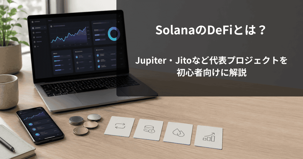 SolanaのDeFiとは？Jupiter・Jitoなど代表プロジェクトを初心者向けに解説