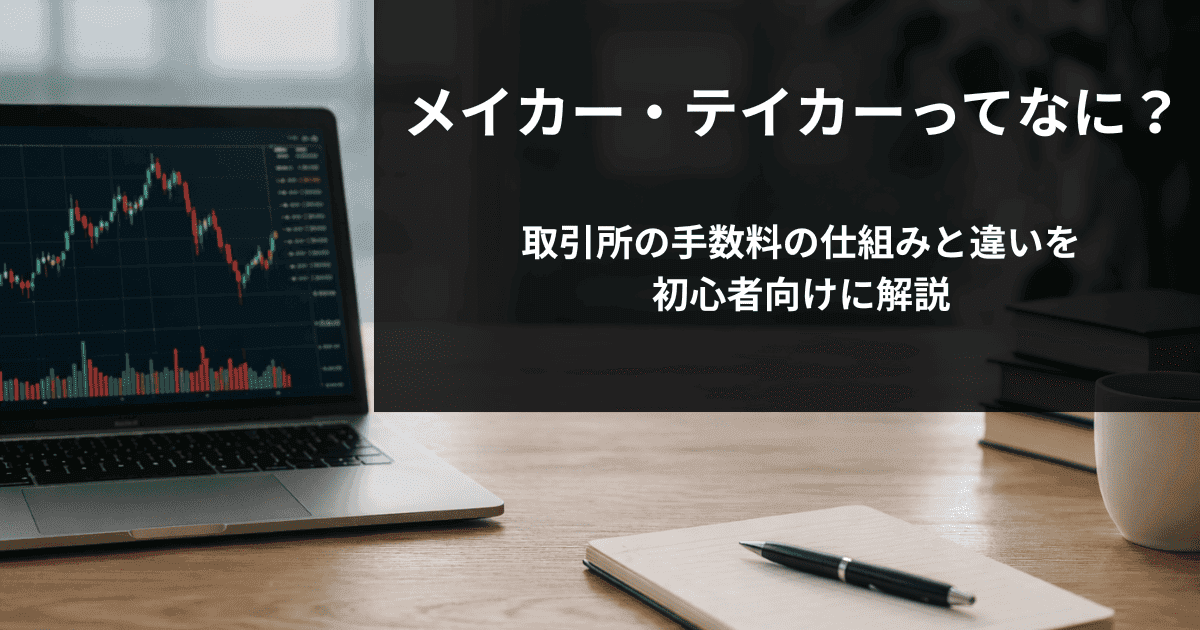 メイカー・テイカーってなに？取引所の手数料の仕組みと違いを初心者向けに解説