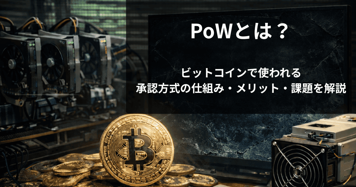 PoWとは？ビットコインで使われる承認方式の仕組み・メリット・課題を解説