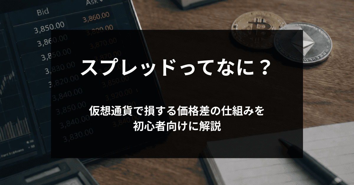 スプレッドってなに？仮想通貨で損する価格差の仕組みを初心者向けに解説
