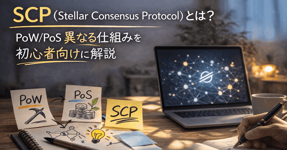 SCP（Stellar Consensus Protocol）とは？PoW/PoSと異なる仕組みを初心者向けに解説