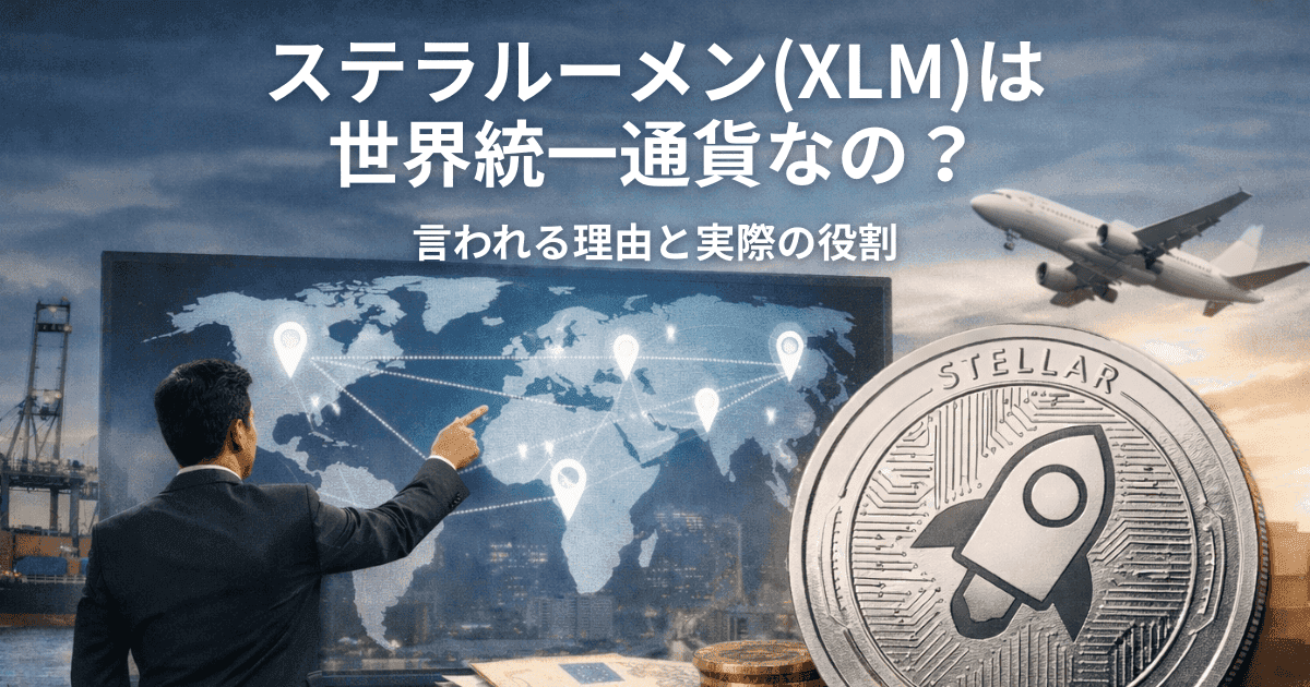 ステラルーメン(XLM)は世界統一通貨なの？そう言われる理由と実際の役割