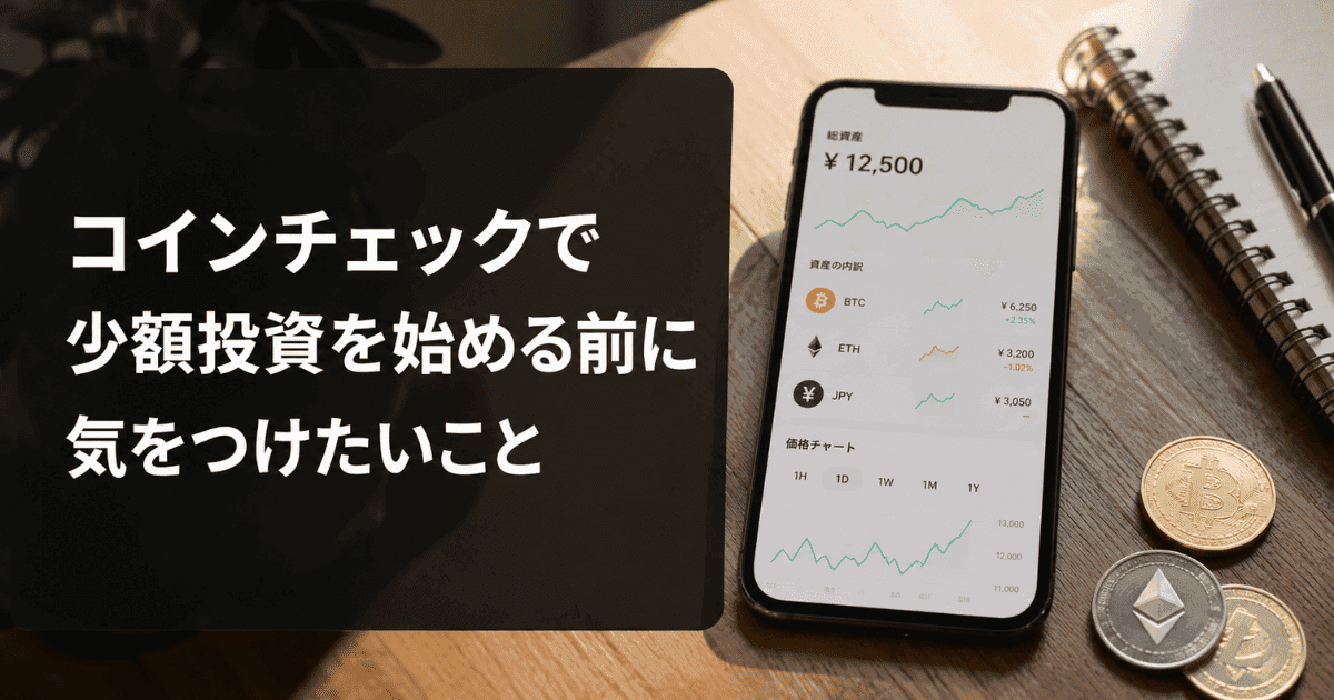 コインチェックで少額投資を始める前に気をつけたいこと