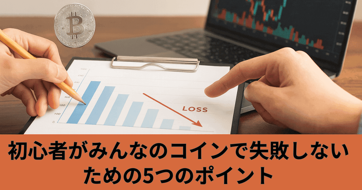 初心者がみんなのコインで失敗しないための5つのポイント|レバレッジ・ロスカット・資金管理