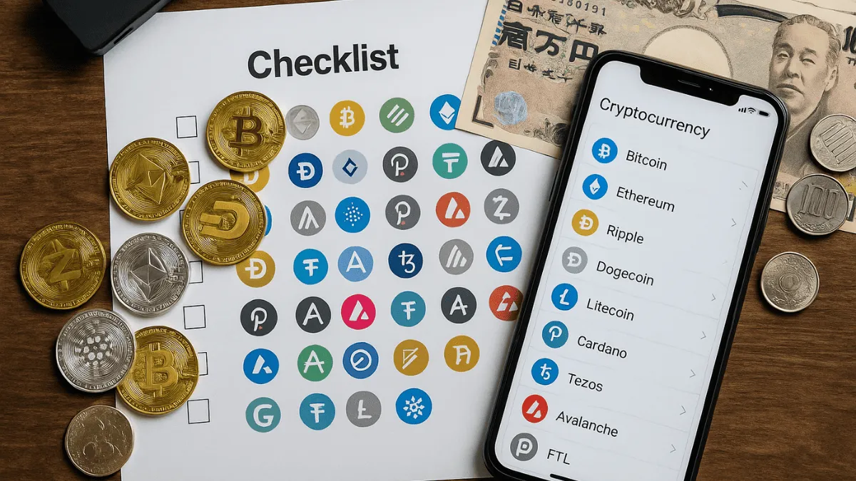 コインチェック取扱通貨一覧（現物）