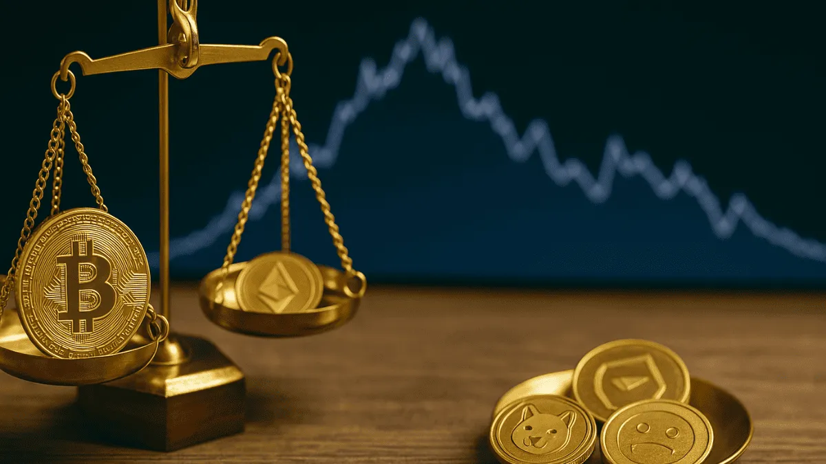 仮想通貨部分の中でも「リスクの濃淡」をつけて配分する