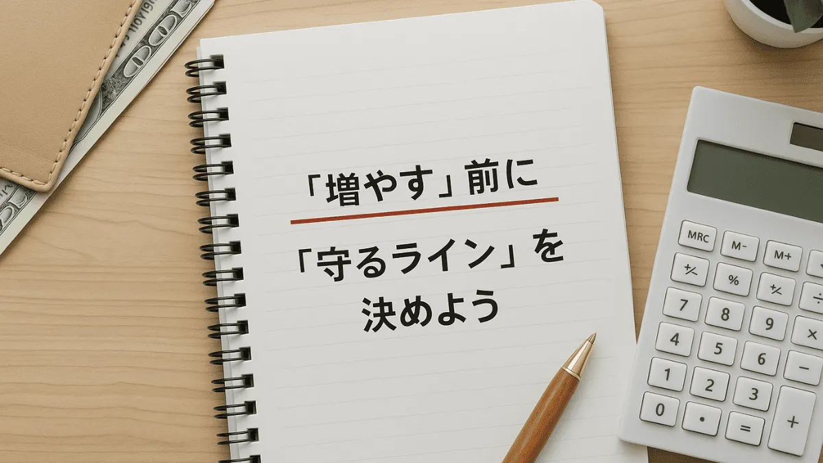 まとめ｜「増やす」前に「守るライン」を決めよう