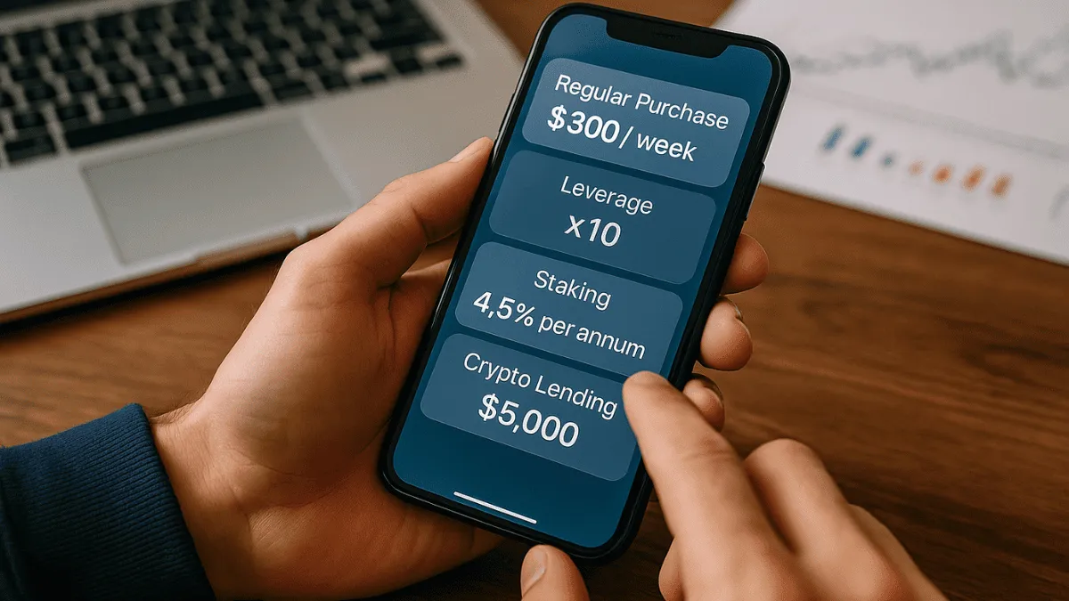 サービスラインナップ比較｜積立・レバレッジ・ステーキング・貸暗号資産