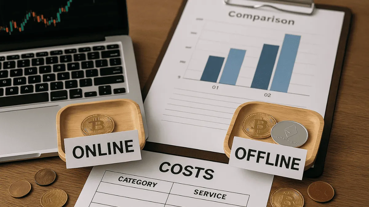 現物取引・他サービスとのコスト構造の違い