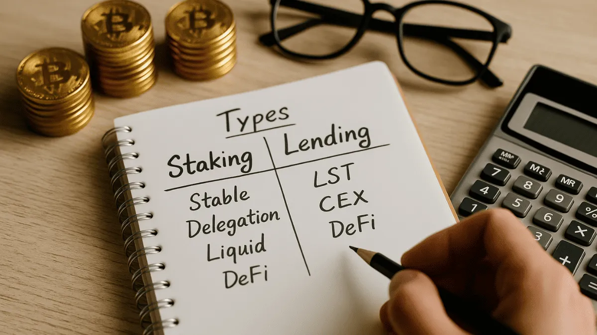 タイプ別：ステーキング／レンディングの使い分けパターン